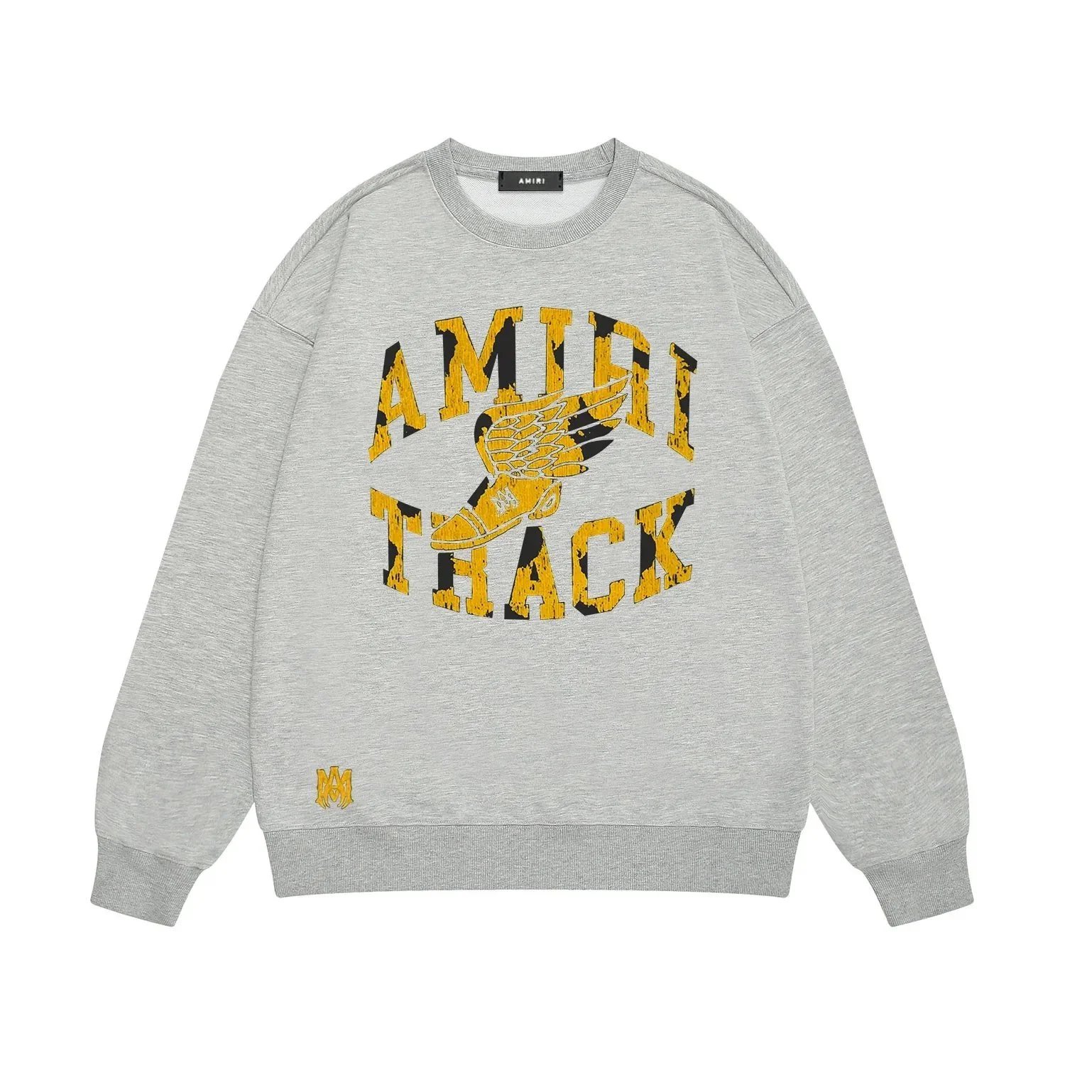 Amiri Track Arch Logo Gray Hoodie - 1