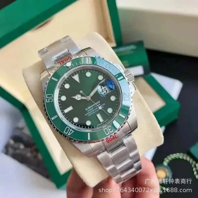 Rolex Submariner Blue Bezel Black Dial Stainless Steel Watch - 2