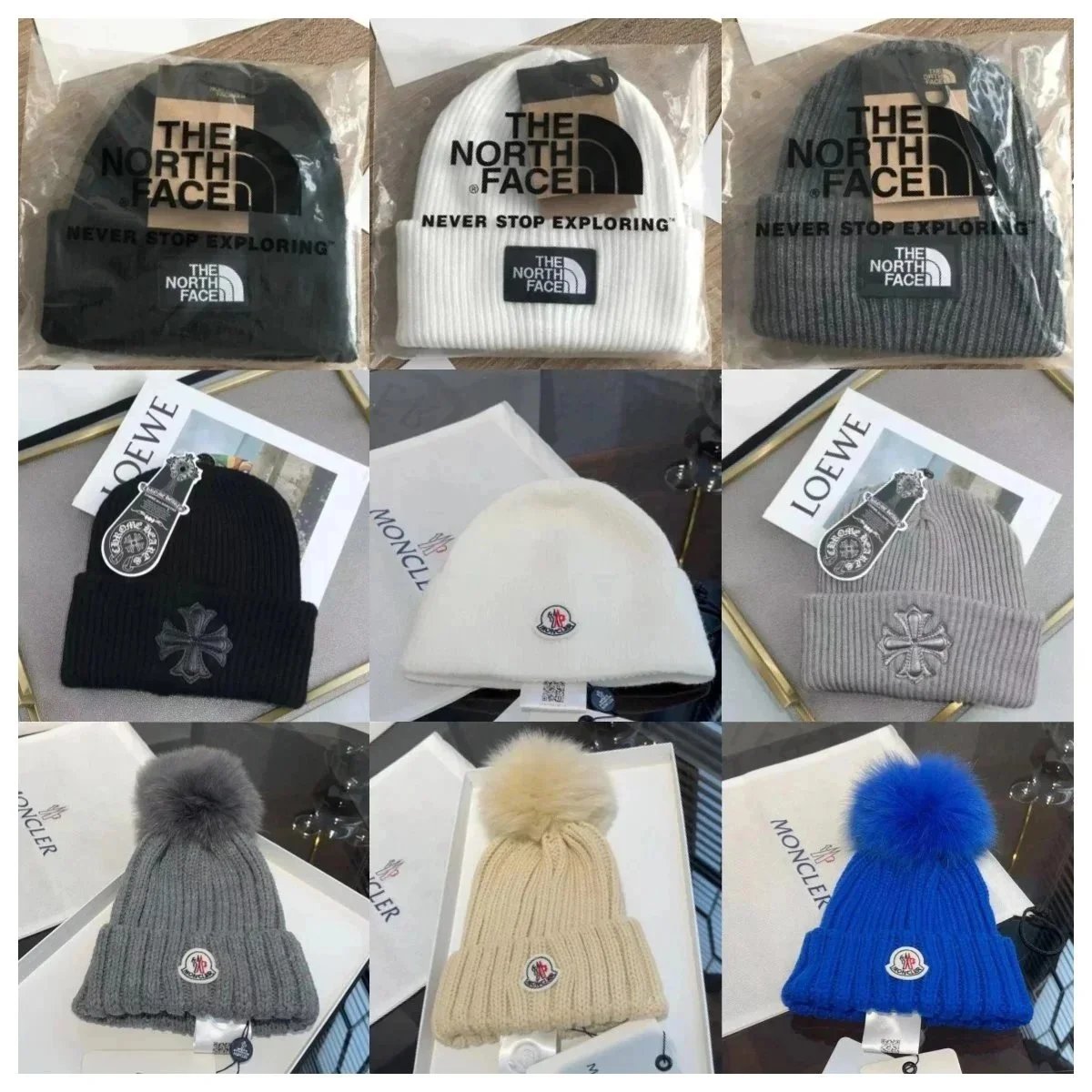 Moncler Logo Patch Beanie Red Hat - 2
