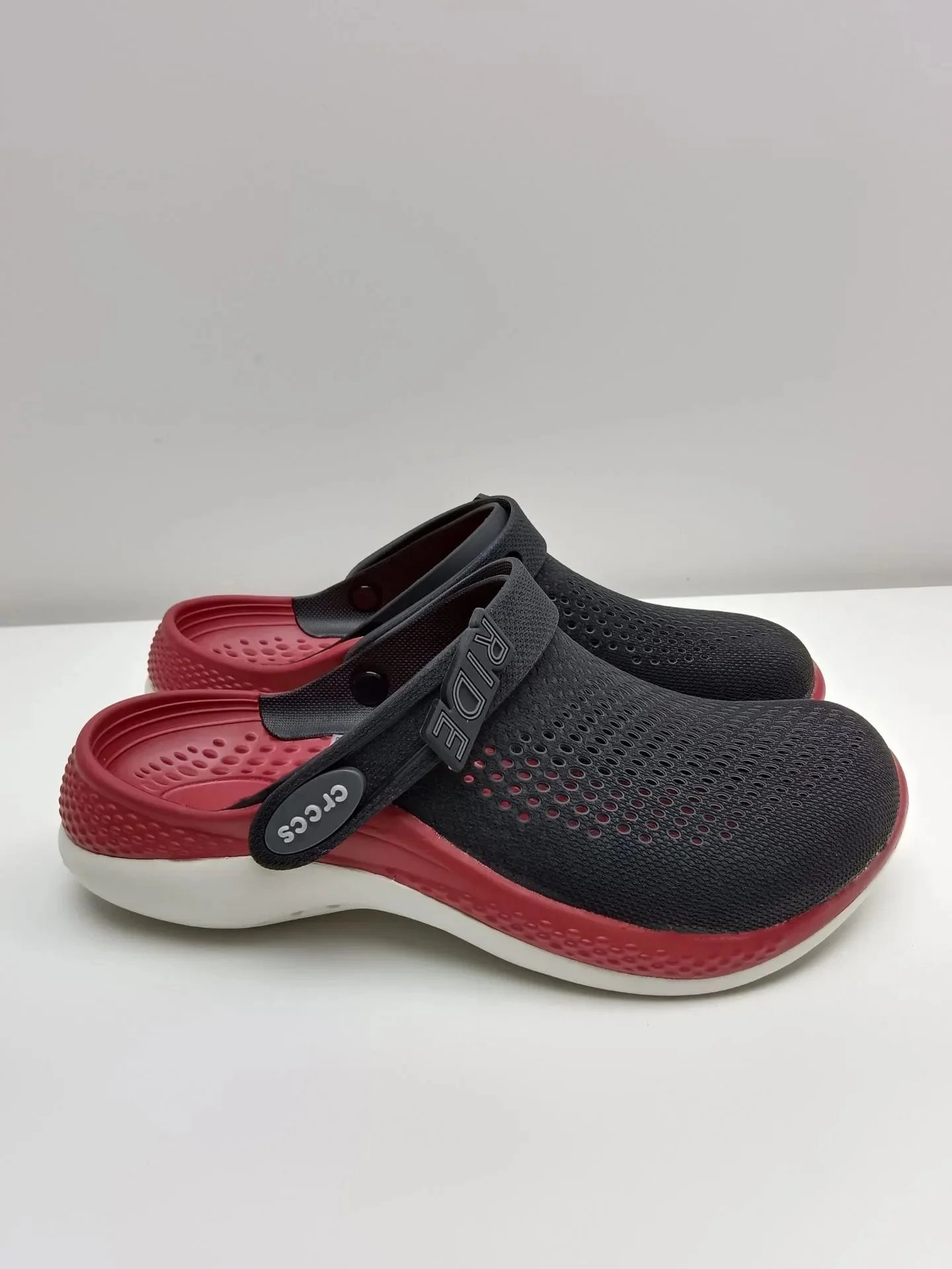 Crocs Ride Clog Black/Red Casual Shoes - 1