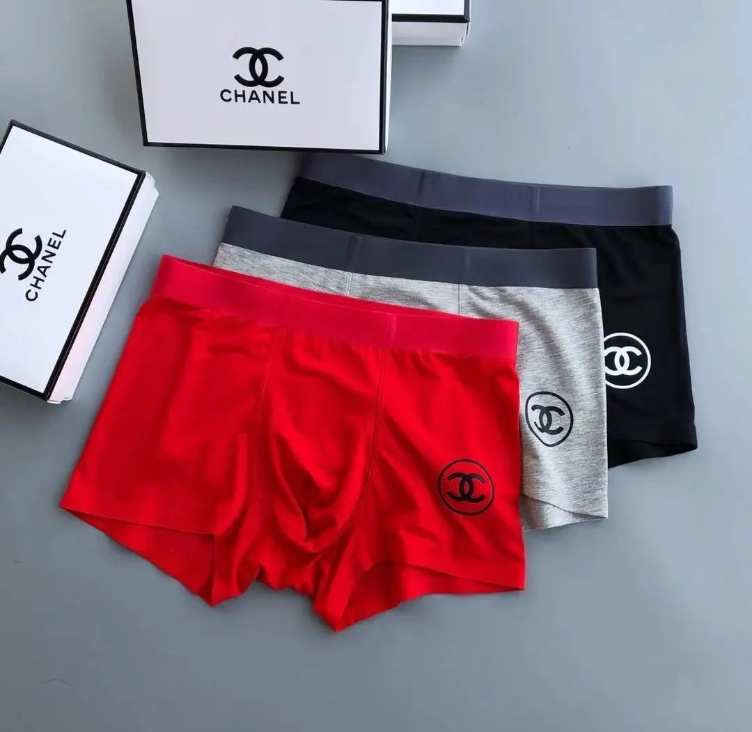 Versace Logo-Print Boxer Briefs in Gray, Lilac, and Navy Underwear - 6