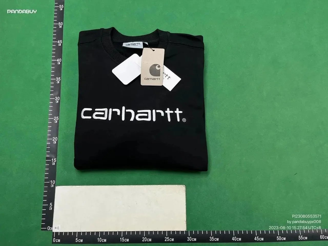 Carhartt WIP Script Logo Crewneck Black Sweatshirt - 4