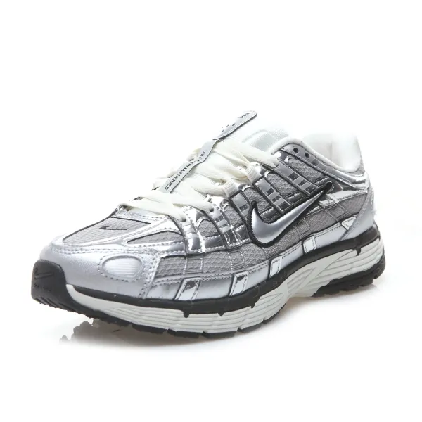 Nike P-6000 Silver Metallic Sneakers - 1