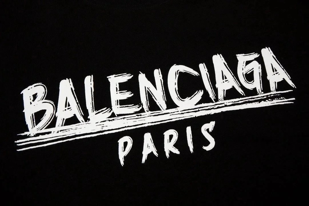 Balenciaga BB Logo Print Black T-Shirt - 5