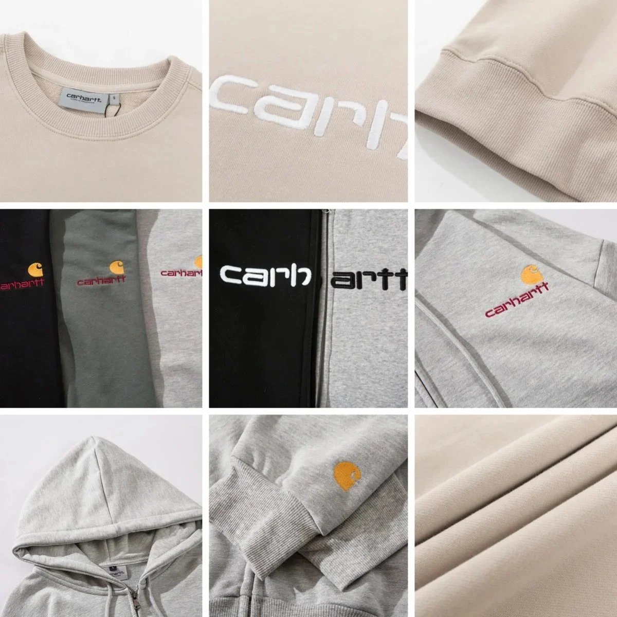 Carhartt Work In Progress Script Logo Hoodie Black - 9