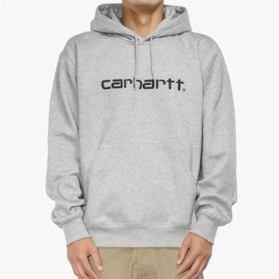 Carhartt Work In Progress Script Logo Hoodie Black - 6