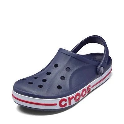 Crocs Classic Clog Navy with Red and White Stripe Casual Shoes - 1