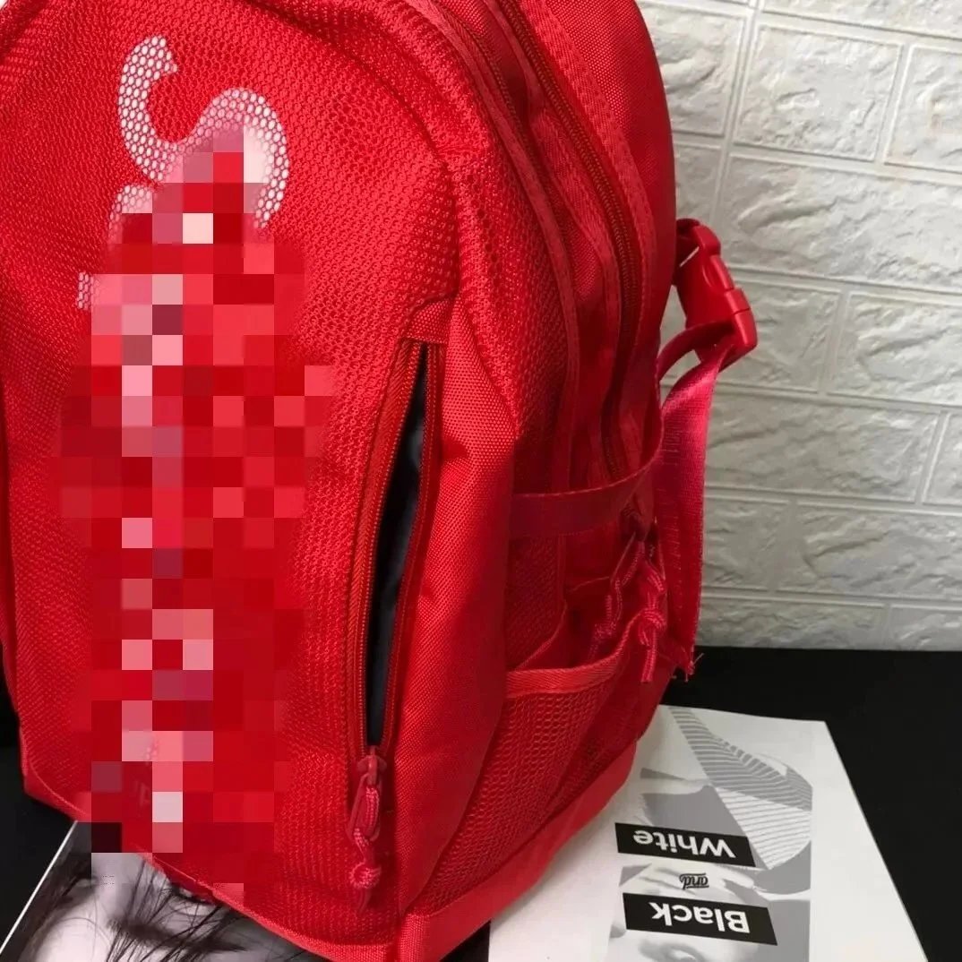 Off-White Mesh Camo Mini Backpack Blue - 5