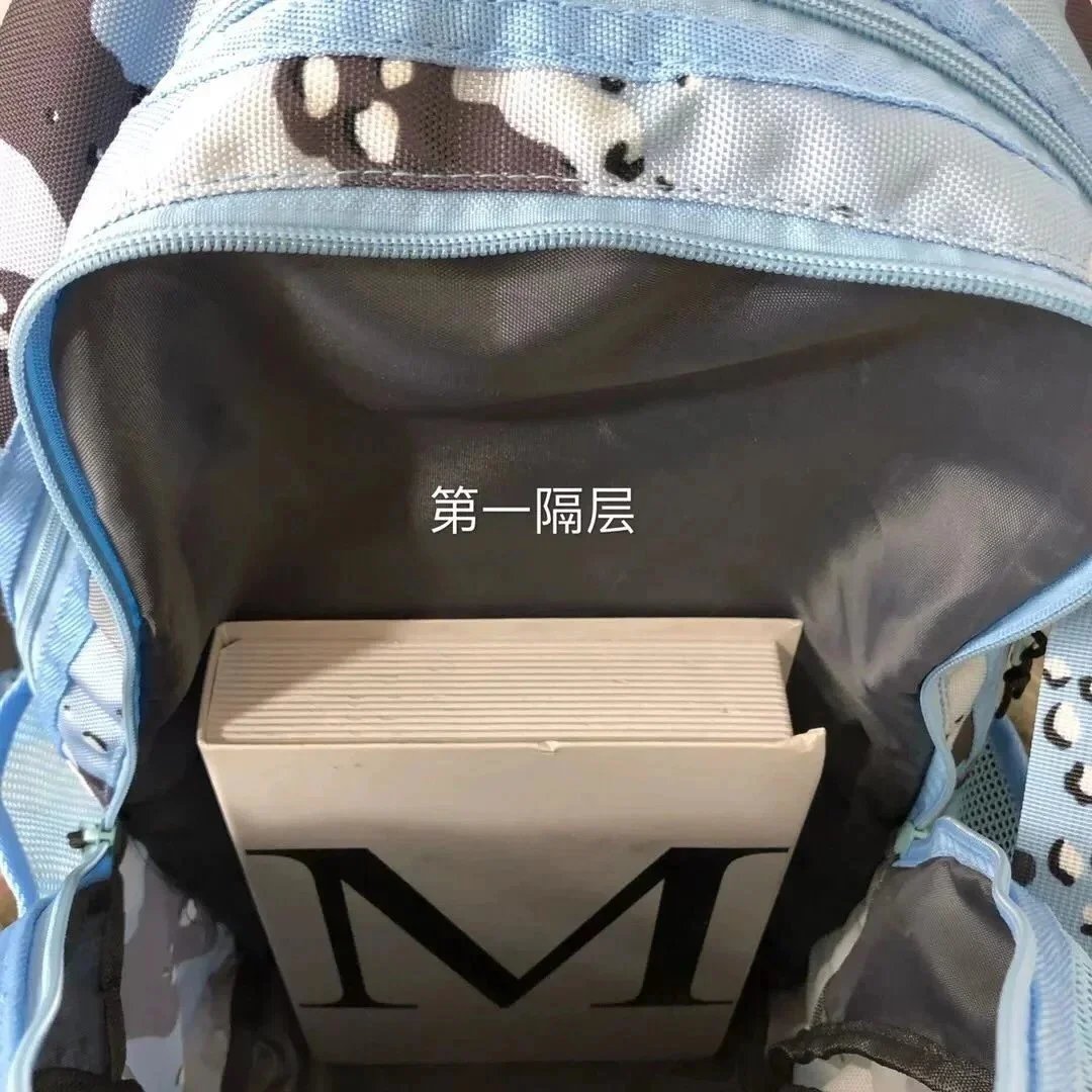 Off-White Mesh Camo Mini Backpack Blue - 8
