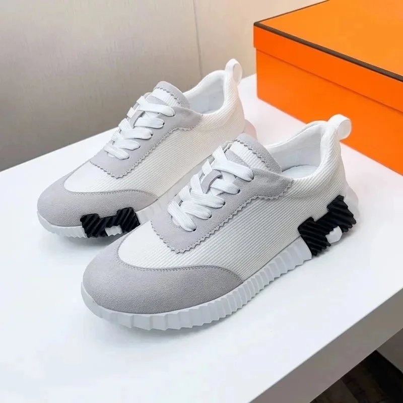 Hogan H-Stripes Black Orange White Chunky Sneakers - 3