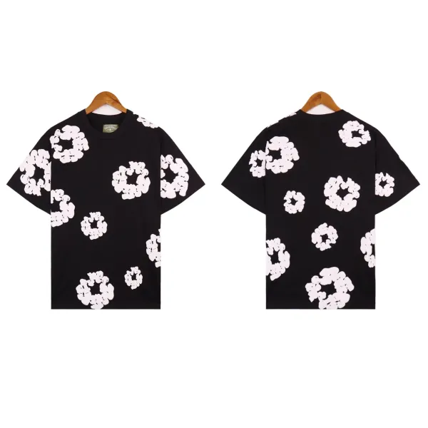 Saint Tears Floral Print Oversized T-Shirt Black - 6