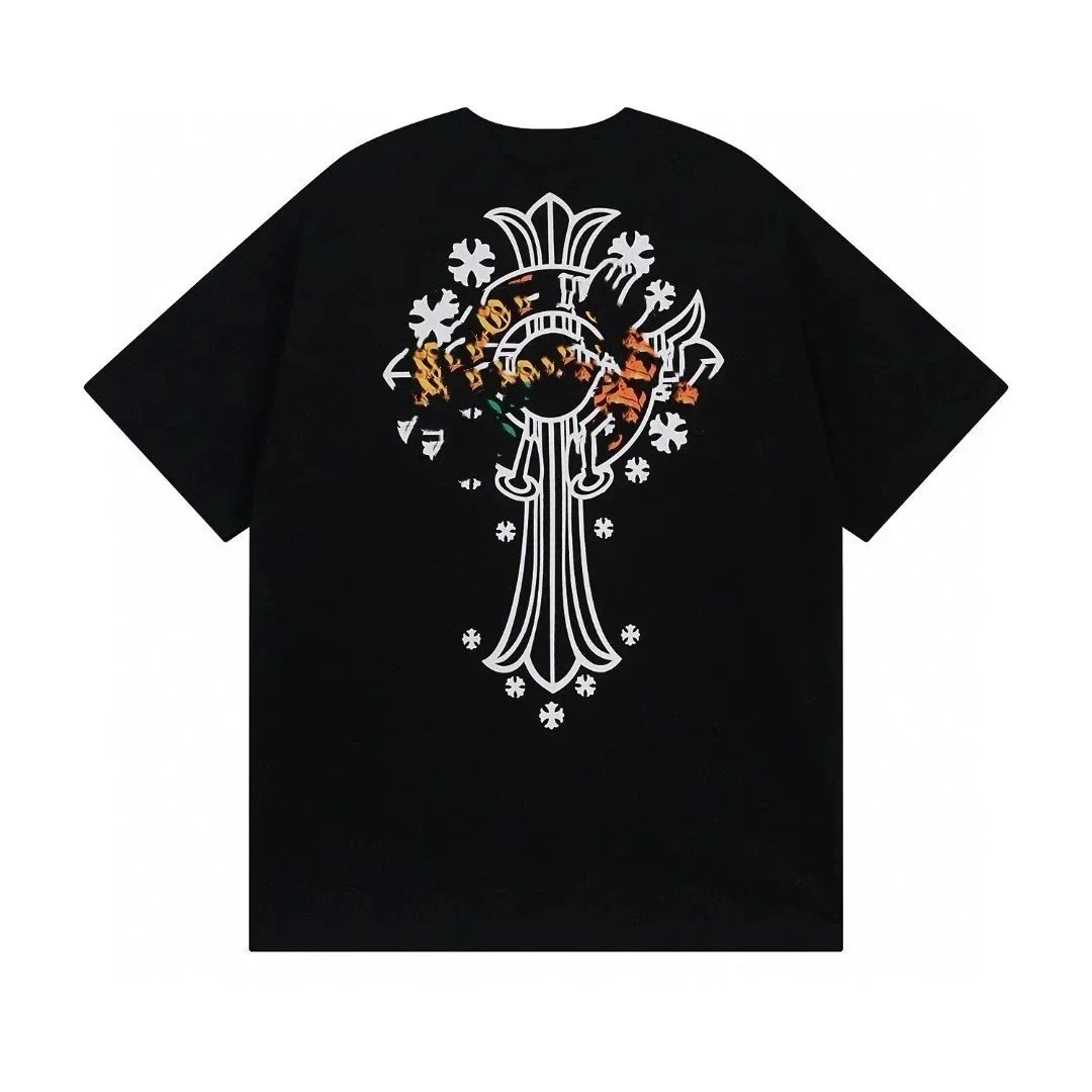 Chrome Hearts Cross Logo Oversized T-Shirt White and Black - 3