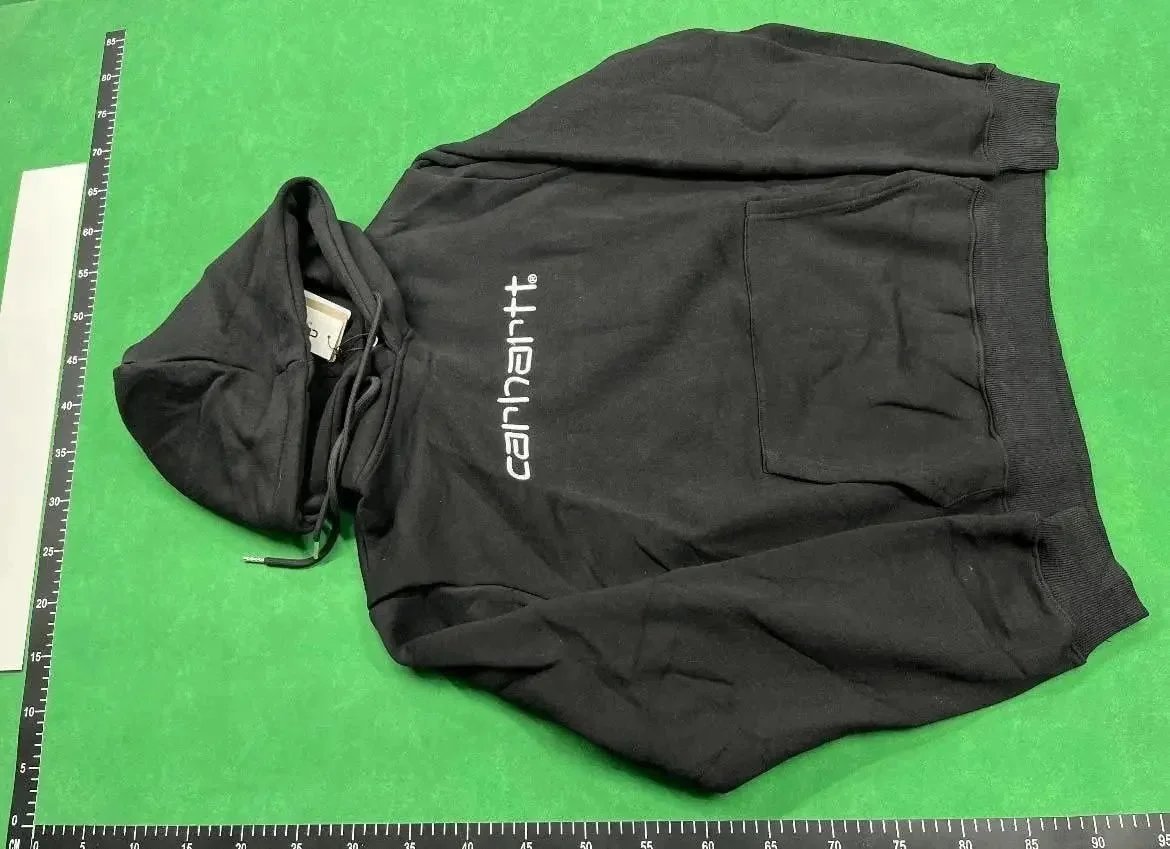 Carhartt Work In Progress Script Logo Hoodie Black - 3