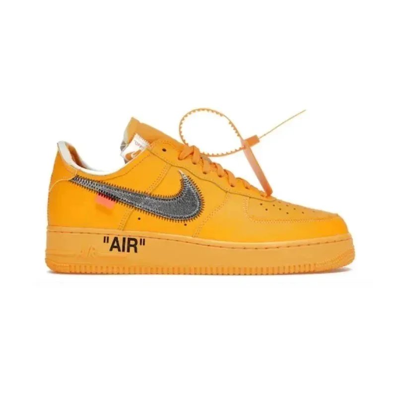 Nike x Off-White Air Force 1 Low University Gold Sneakers - 1