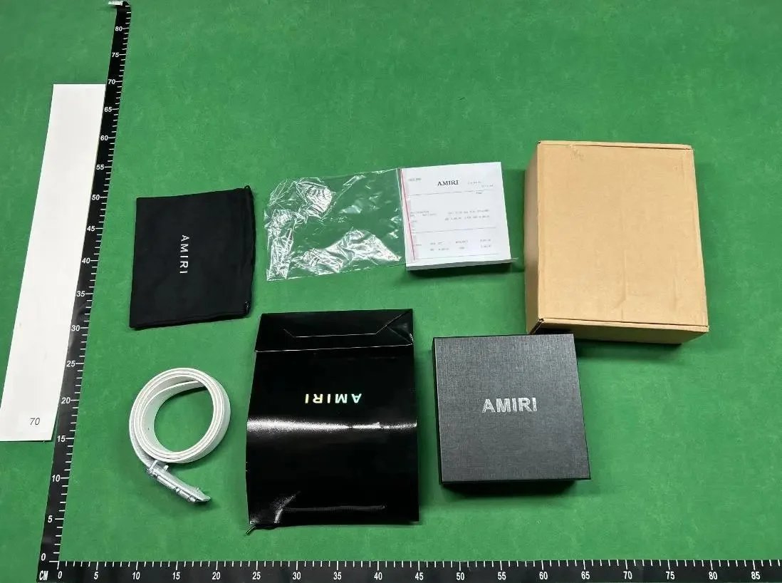Amiri Logo Buckle Leather Belt Black - 2