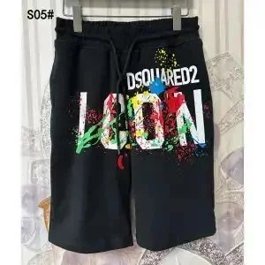 DSQUARED2 Logo Print Black Shorts - 10