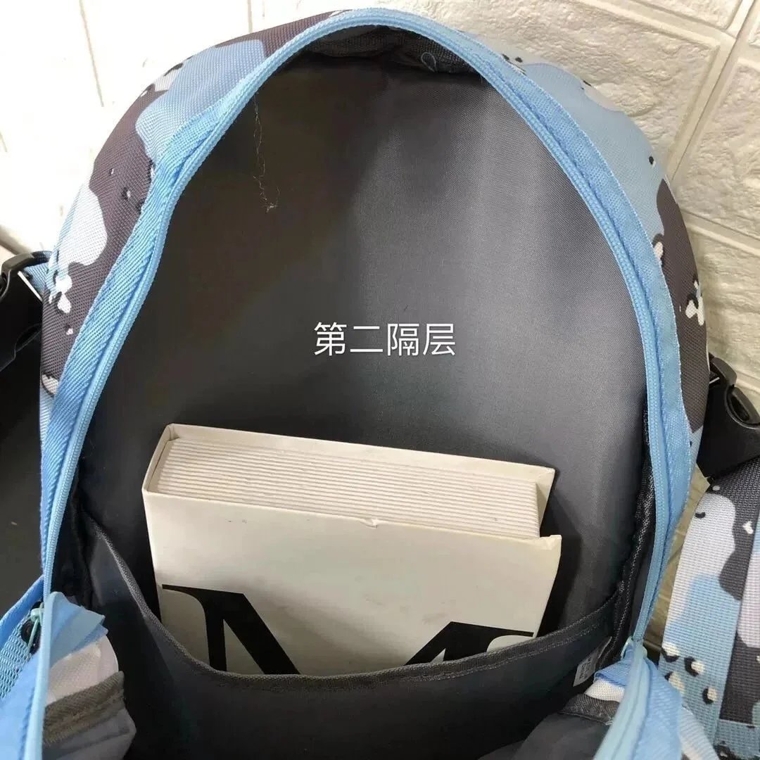 Off-White Mesh Camo Mini Backpack Blue - 9