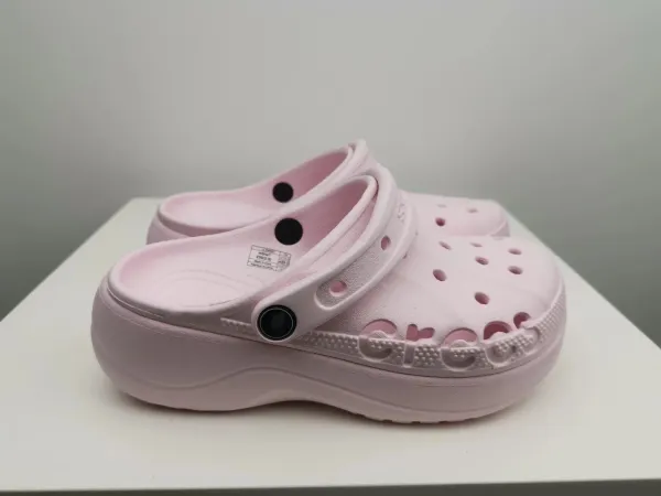 Crocs Classic Crush Clog Pink Casual Shoes - 1