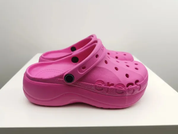 Crocs Classic Crush Clog Pink Casual Shoes - 1