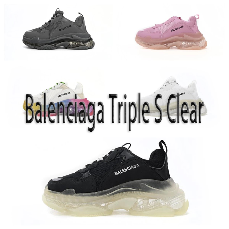 Balenciaga Triple S Clear Sole Sneakers