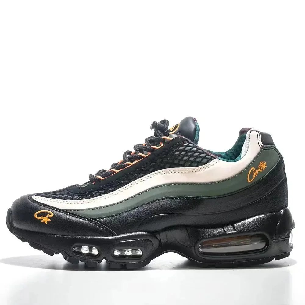 Corteiz x Nike Air Max 95 Black Olive Gold Sneakers - 9