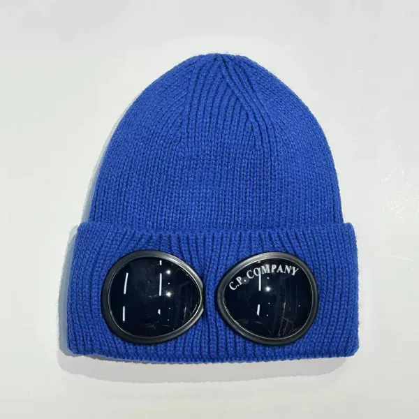 C.P. Company Goggle Beanie Royal Blue Hat - 1