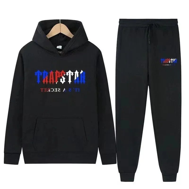 Trapstar It's A Secret Black Hoodie and Sweatpants Set - 1