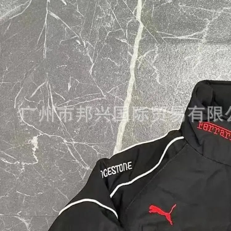 Lamborghini Racing-Style Full-Zip Track Jacket Black - 6