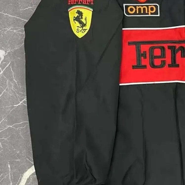 Lamborghini Racing-Style Full-Zip Track Jacket Black - 10