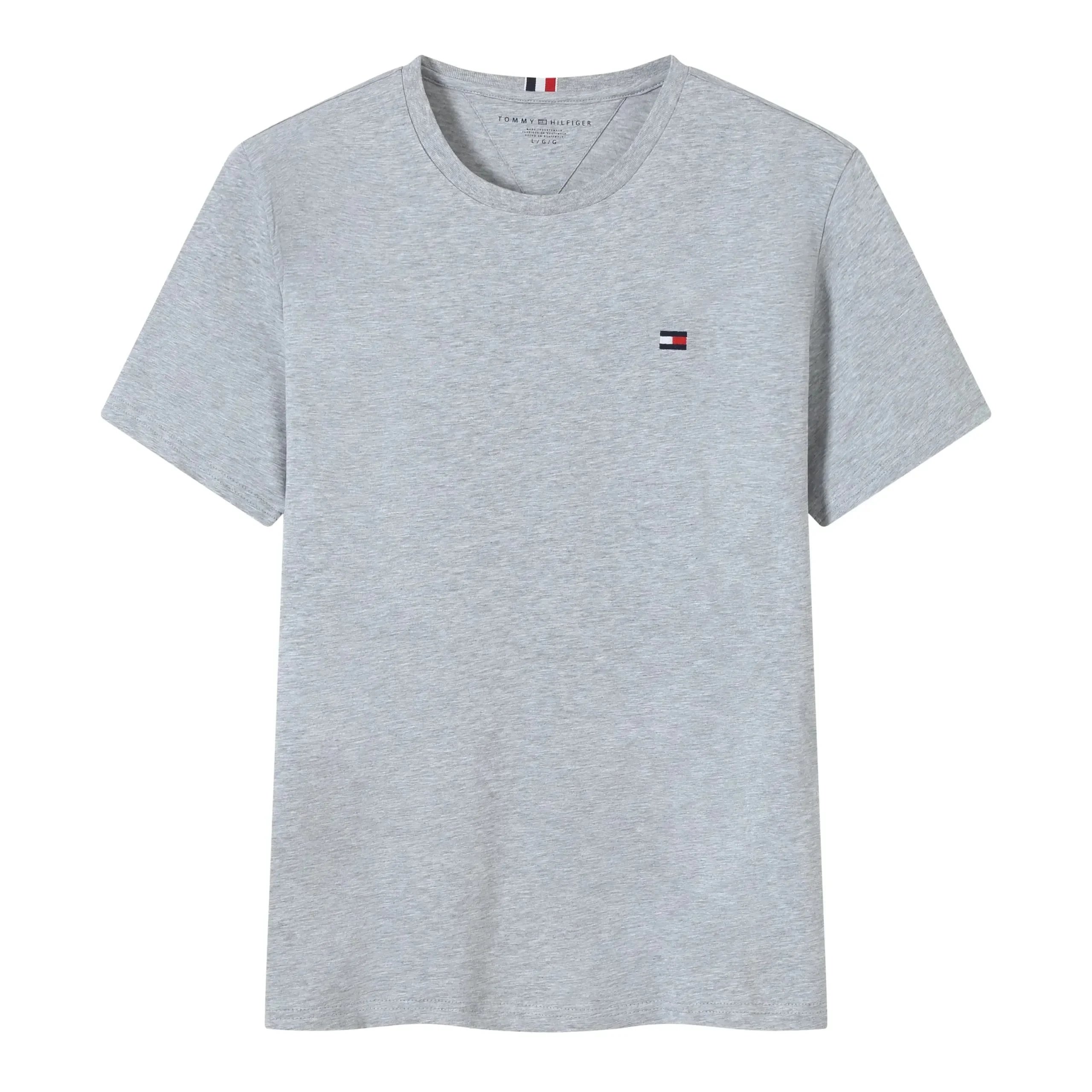 Tommy Hilfiger Logo Graphic Heather Gray T-Shirt - 4