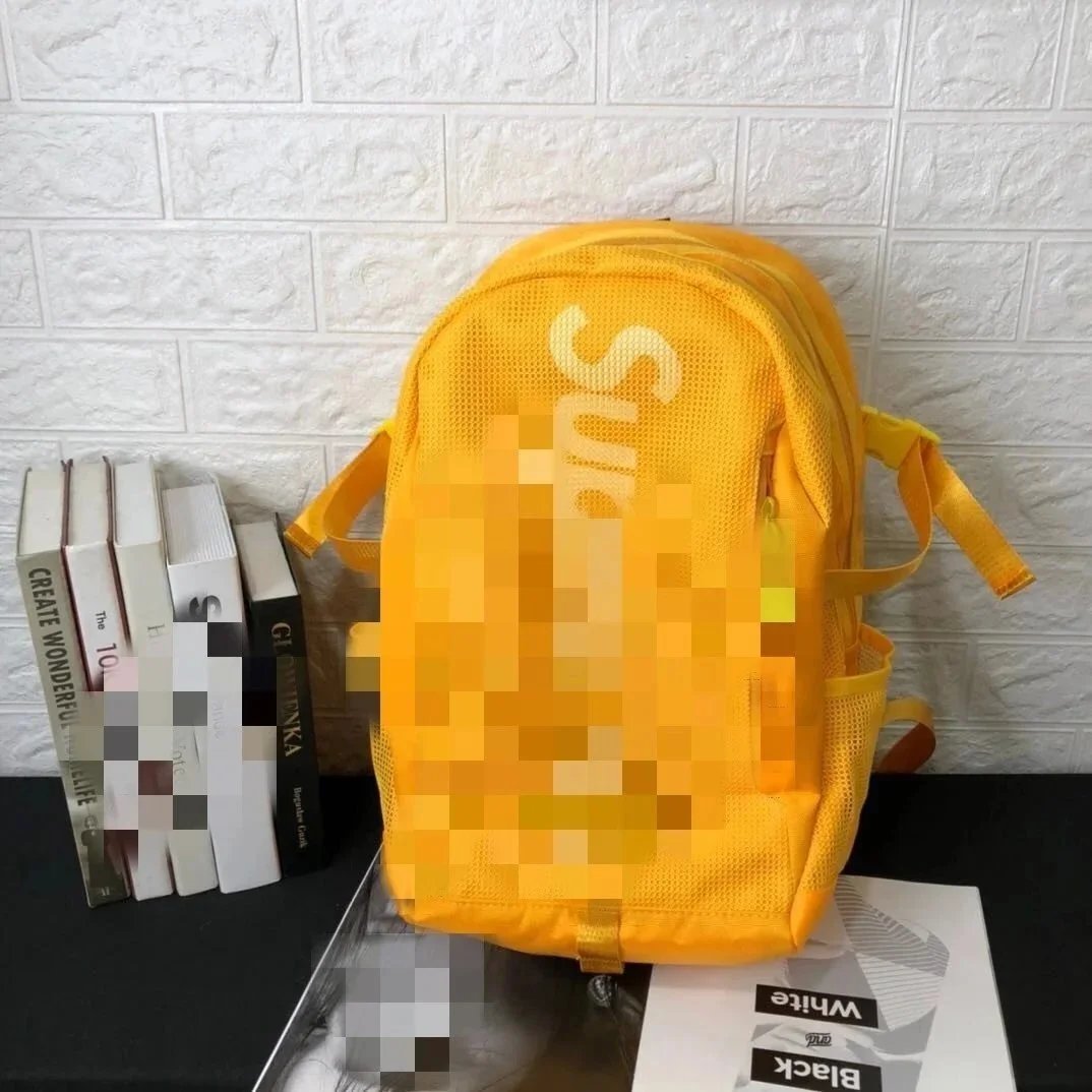 Off-White Mesh Camo Mini Backpack Blue - 3