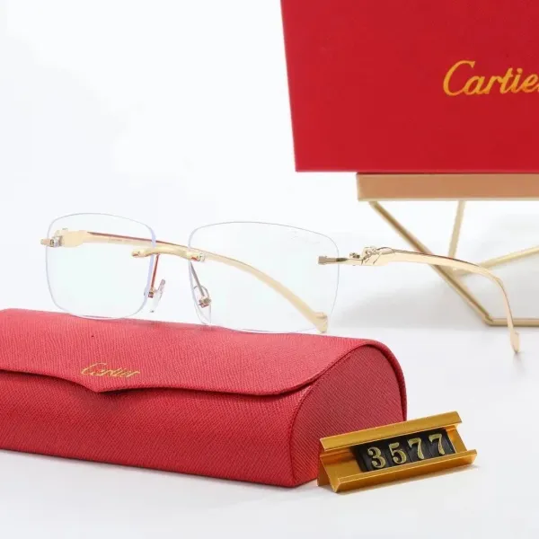 Cartier Panthère Rimless Gold Optical Glasses - 1