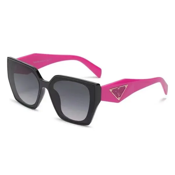 Prada Candy Pink & Black Geometric Sunglasses - 1