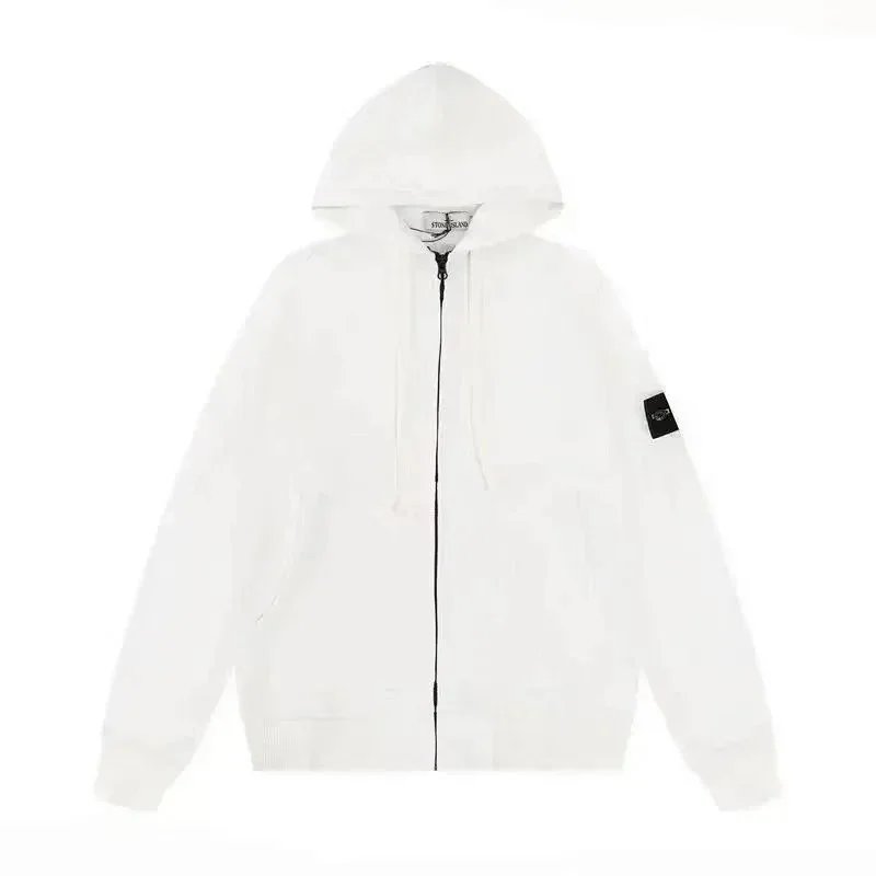 Stone Island Compass Logo Print White T-Shirt - 9