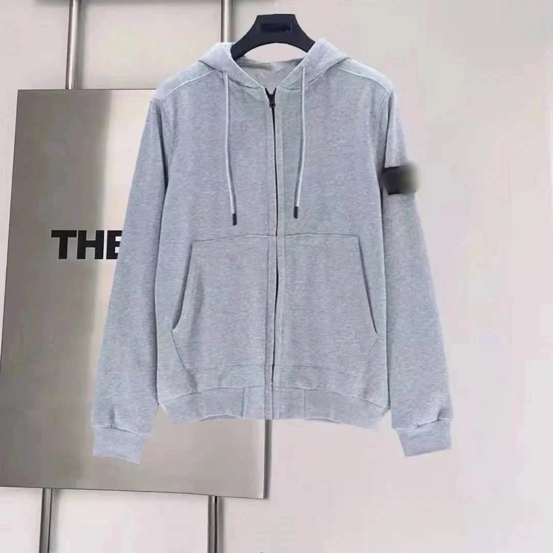 Stone Island Shadow Project Zip-Up Hoodie Gray - 1