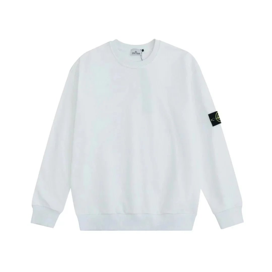 Stone Island Compass Logo Print White T-Shirt - 6