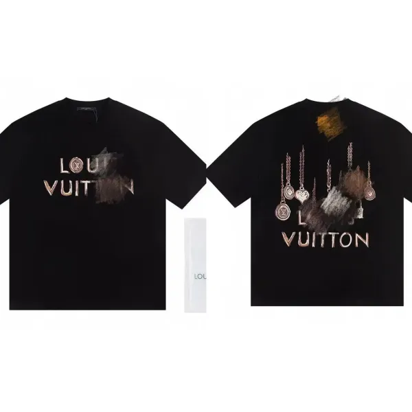Louis Vuitton Graphic Print Black T-Shirt - 1