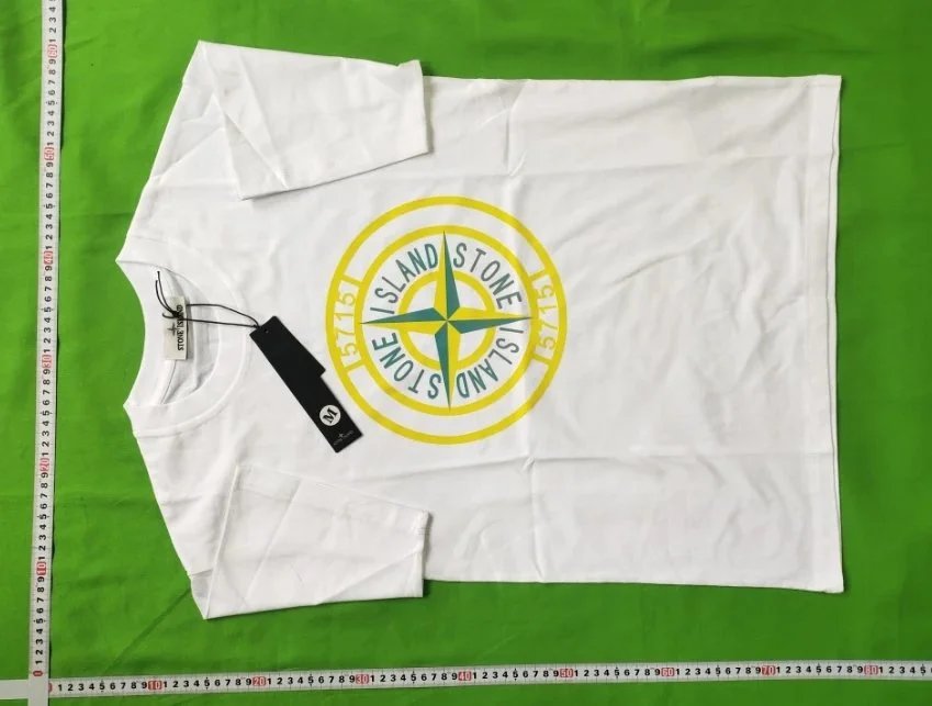 Stone Island Compass Logo White T-Shirt - 7