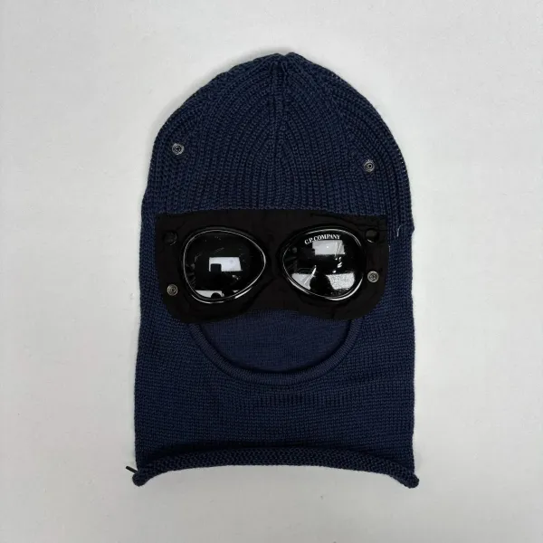 C.P. Company Goggle Balaclava Navy Knit - 1