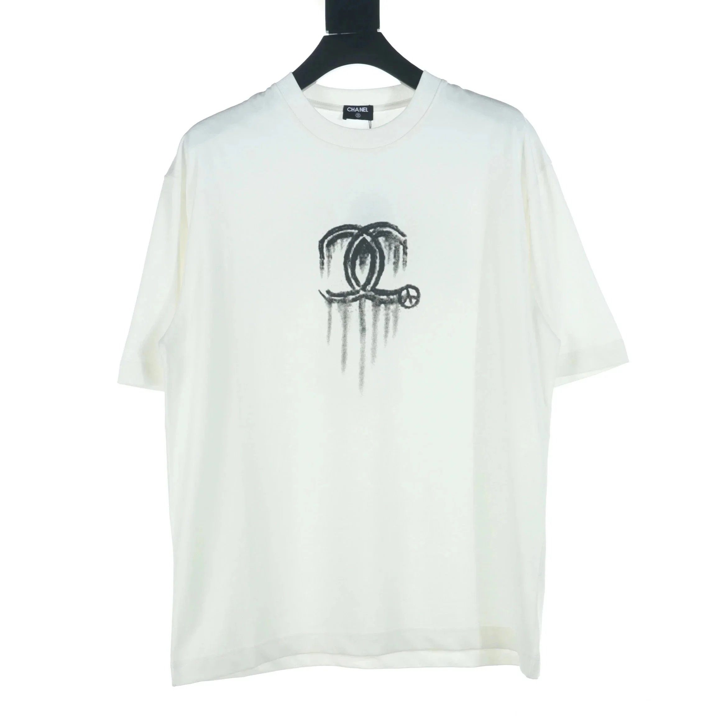 Chanel Boutique Embroidered Logo Navy T-Shirt - 5