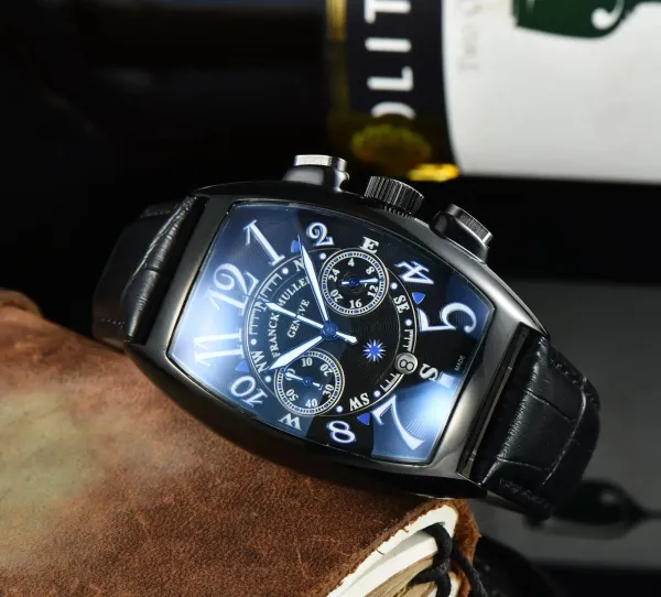 Franck Muller Vanguard Chronograph Black Dial Mechanical Watch - 1