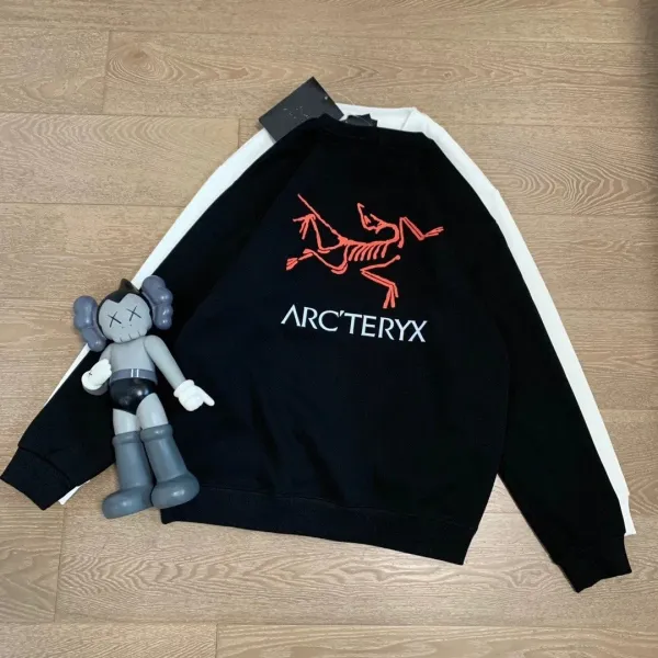 Arc'teryx x KAWS Skeleton Logo Black and White Hoodie - 1