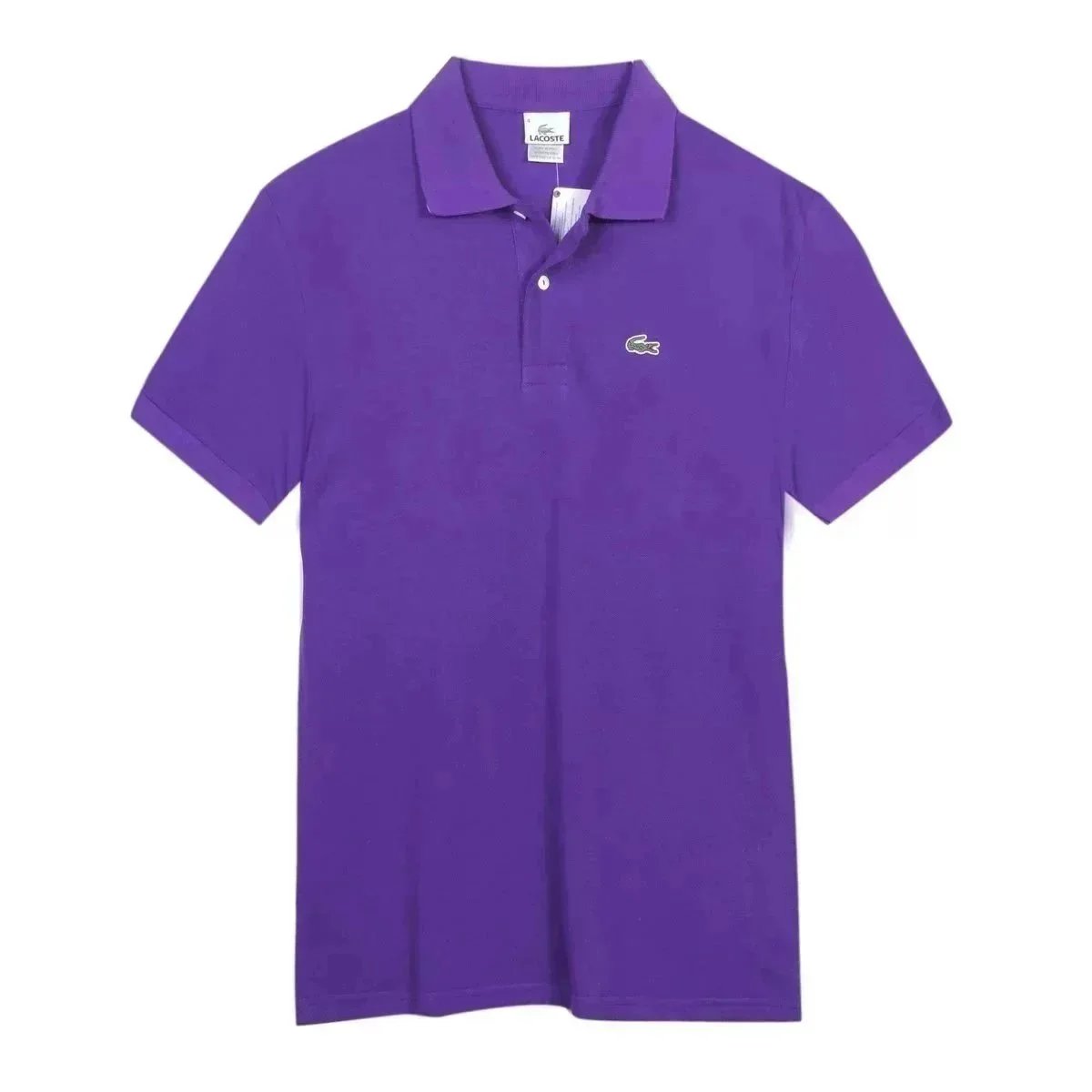 Lacoste Color-Block Polo Shirt Orange White Black - 6
