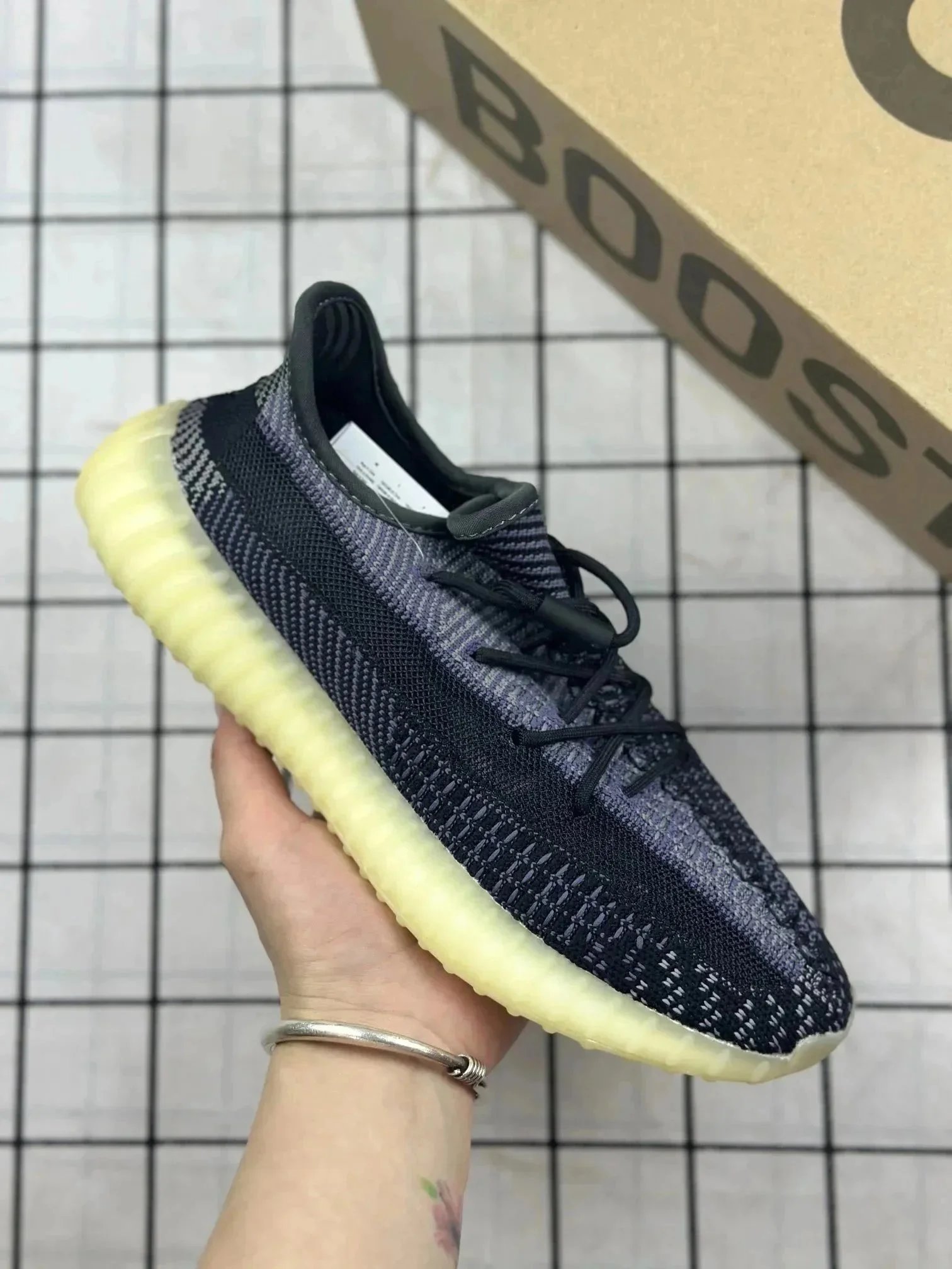 Adidas Yeezy Boost 350 V2 Zebra Black Sneakers - 8