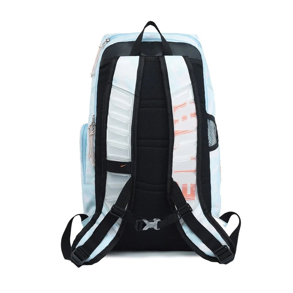 Nike Elite Backpack Light Blue Marble Print Casual Backpack - 6
