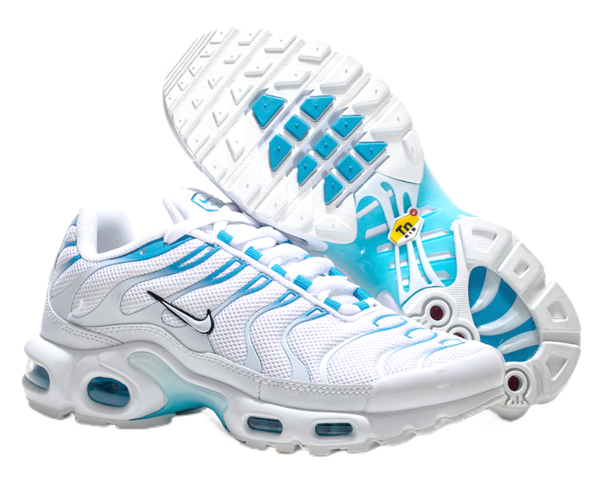 Nike Air Max Plus White Ice Blue Sneakers - 1