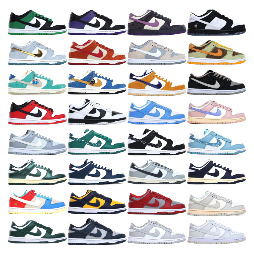 Nike Dunk Low Retro Sneakers Multi-Color