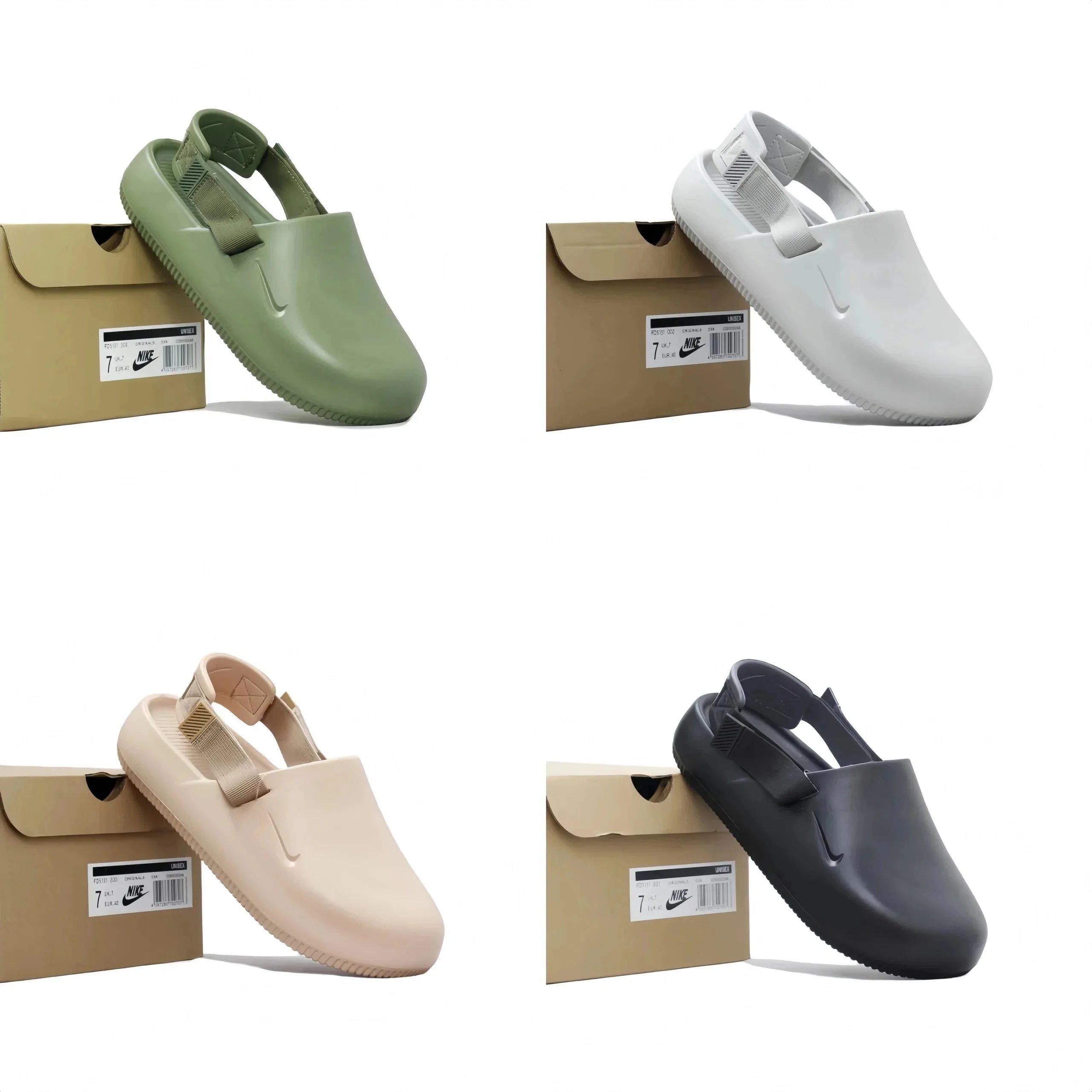 Off-White Platform Clog Sage Green Shoes - 2