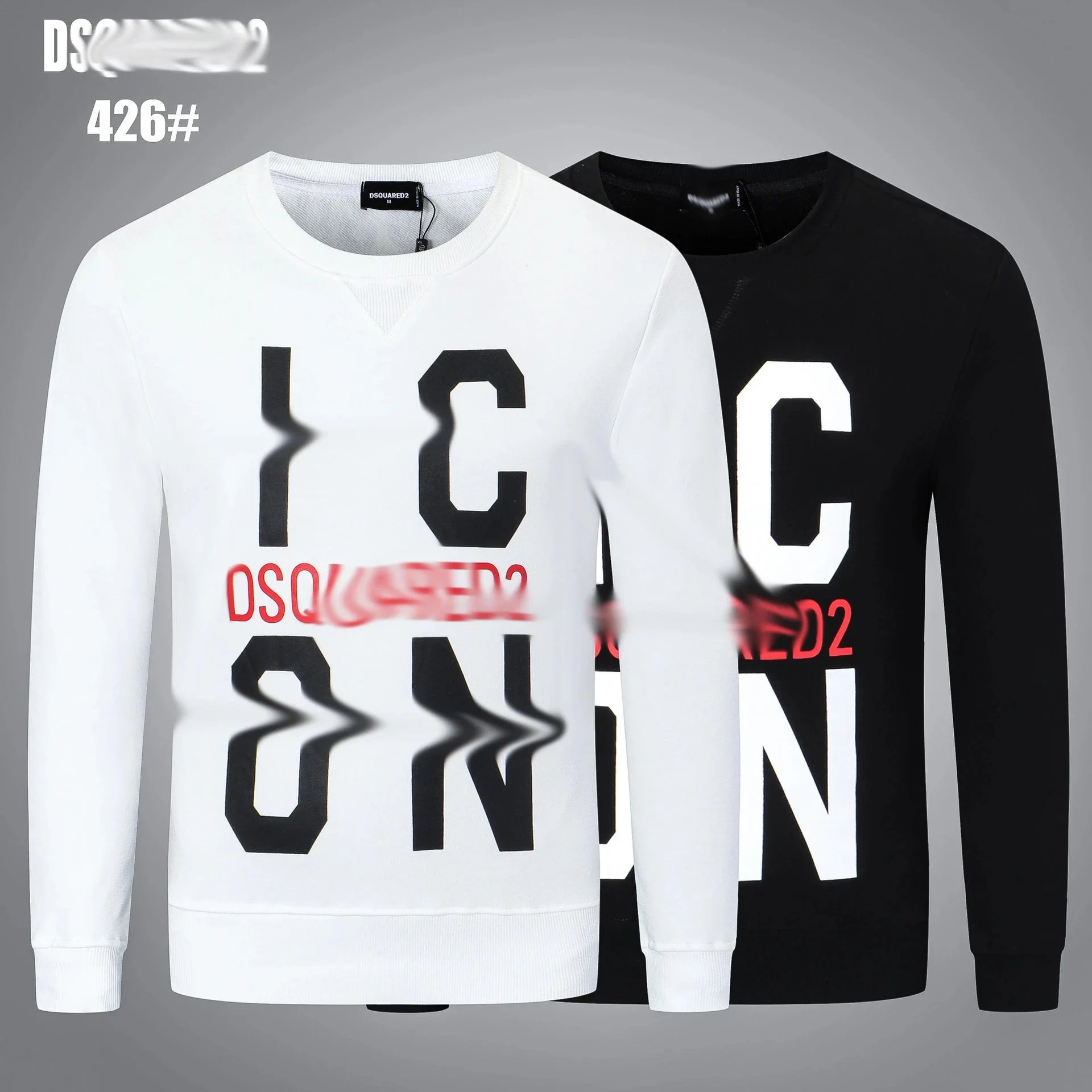 Dsquared2 Logo Print White Hoodie - 8