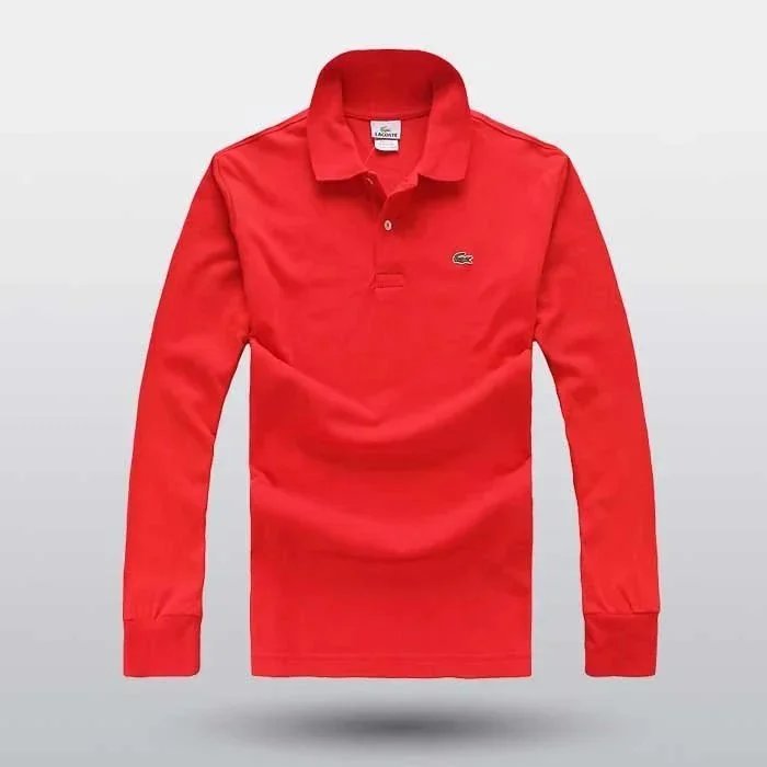 Lacoste Classic Long-Sleeve Polo Gray - 6